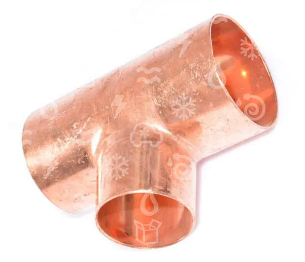 T - kus měděný redukovaný i/i/i  54-42-54 mm